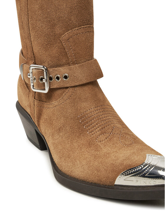 PINKO PINKO Kovbojská obuv Tex 08 SD0197P002 Hnědá
