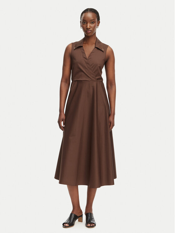 Fracomina Fracomina Strickkleid FS26SD2010W40201 Braun Regular Fit