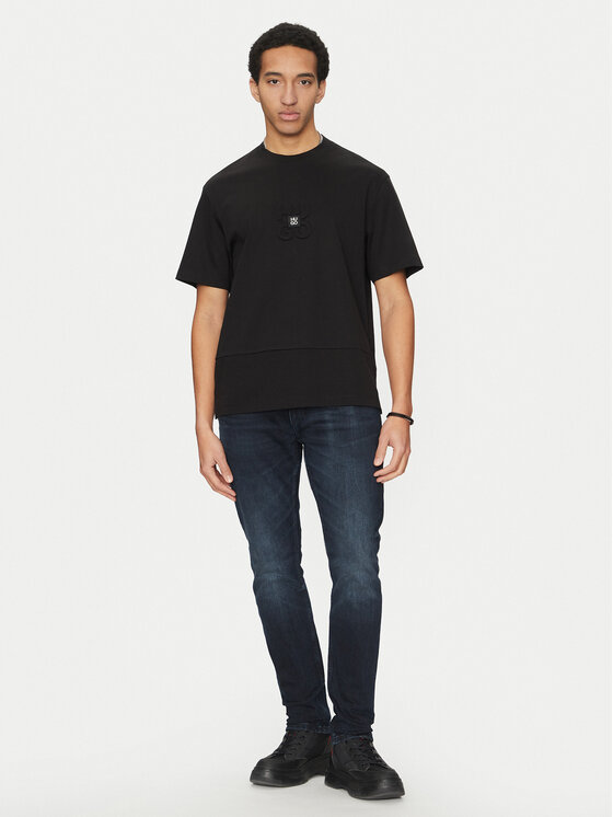 HUGO HUGO T-shirt Debostac 50535499 Crna Relaxed Fit