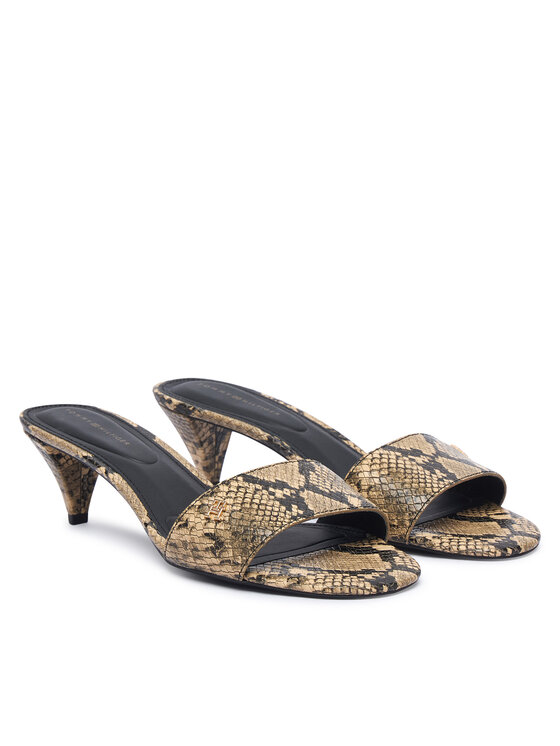 Tommy Hilfiger Tommy Hilfiger Šlepetės Th Mid Mule FW0FW09429 Smėlio