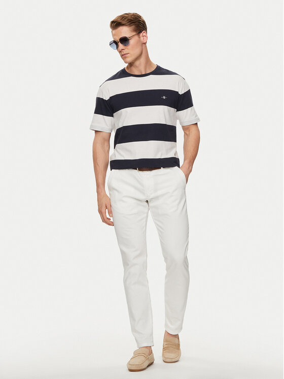 Gant Gant T-krekls 2003203 Écru Regular Fit