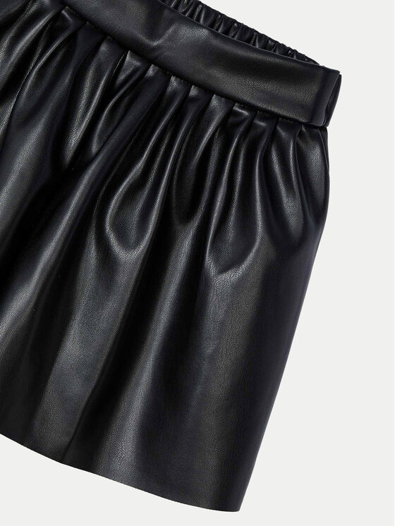 Mayoral Mayoral Pantaloncini in similpelle 4907 Nero Regular Fit