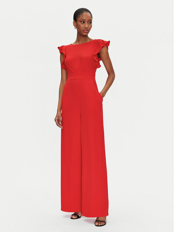 Rinascimento Rinascimento Jumpsuit CFC0122552003 Rot Regular Fit