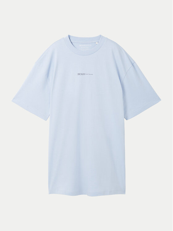 Tom Tailor Denim Tom Tailor Denim T-Shirt 1040880 Himmelblau Relaxed Fit