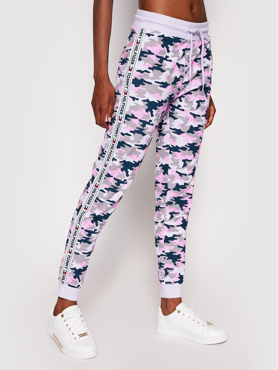 Tommy Hilfiger Jogginghose Track Camo UW0UW02844 Rosa Regular Fit