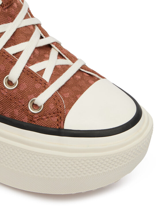 Converse Converse Trampki Chuck Taylor All Star Lift Double Stack Platform Deer A17883C Brązowy