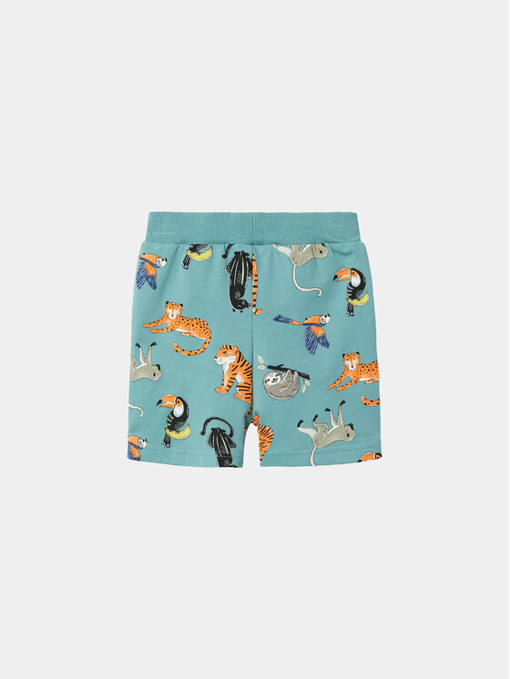 NAME IT NAME IT Szorty sportowe Ditmar 13228541 Zielony Regular Fit