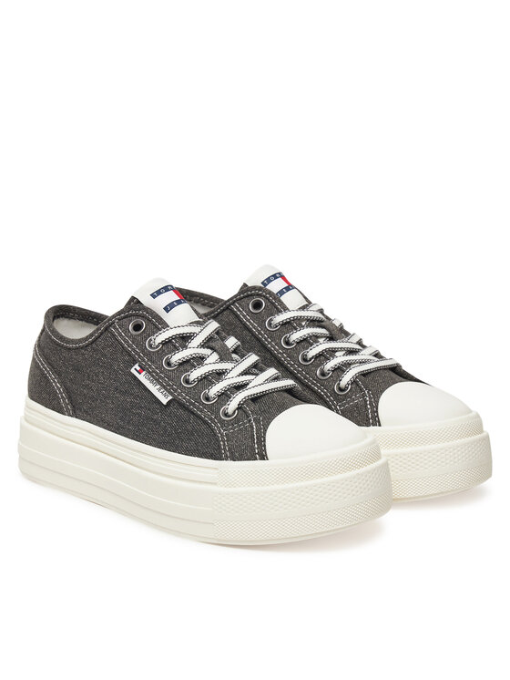 Tommy Jeans Tommy Jeans Sneakersy Tjw Foxing Flatform Lc EN0EN02736 Černá
