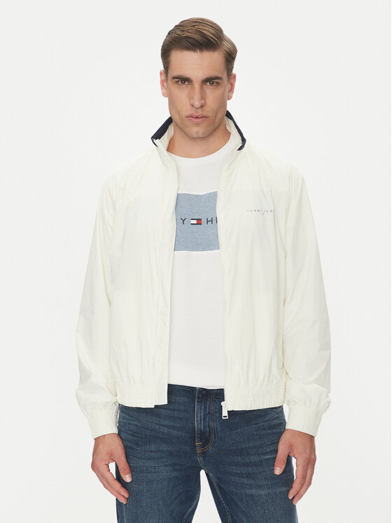 Tommy Jeans Tommy Jeans Átmeneti kabát Essential DM0DM21667 Fehér Regular Fit