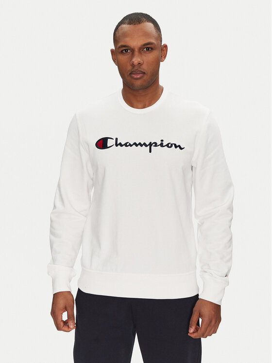 Champion Felpa 220727 Bianco Slim Fit, taglia : L