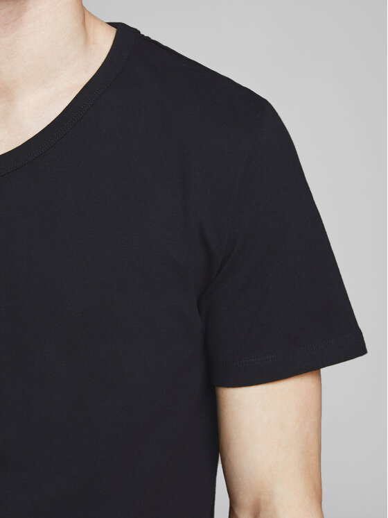 Jack & Jones Jack & Jones Set de tricouri﻿ Basic 12133914 Negru Slim Fit