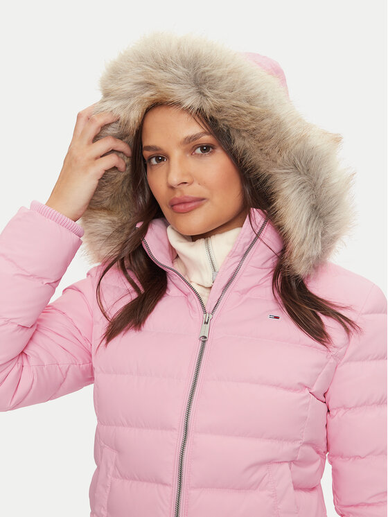 Tommy Jeans Tommy Jeans Daunenjacke Basic DW0DW18312 Rosa Slim Fit