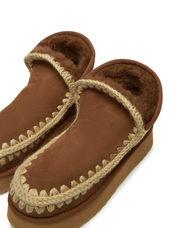 Mou Mou Škornji za sneg Mini Eskimo Platform Boot FW681000A Rjava