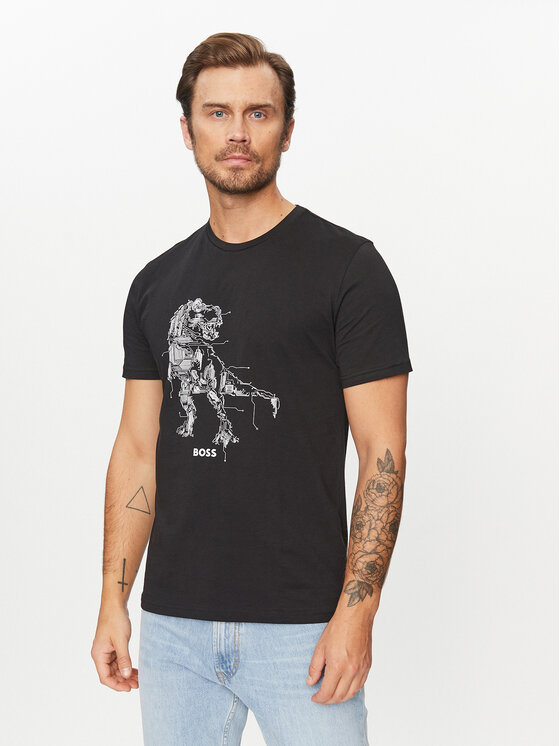 Boss T-Shirt Terassic 50510376 Schwarz Regular Fit CN8061