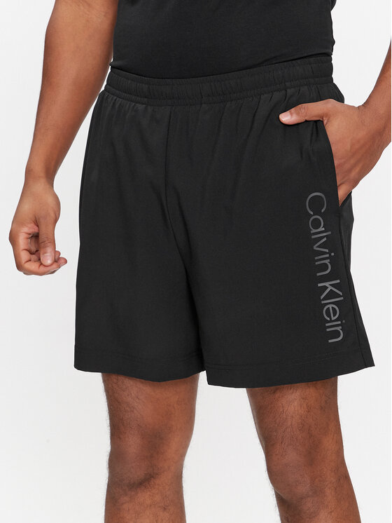 Calvin Klein Performance Športové kraťasy 00GMS4S839 Čierna Regular Fit
