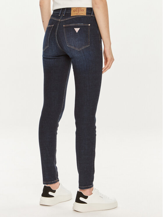 Guess Guess Jeansy W4YA46 D4H18 Granatowy Skinny Fit