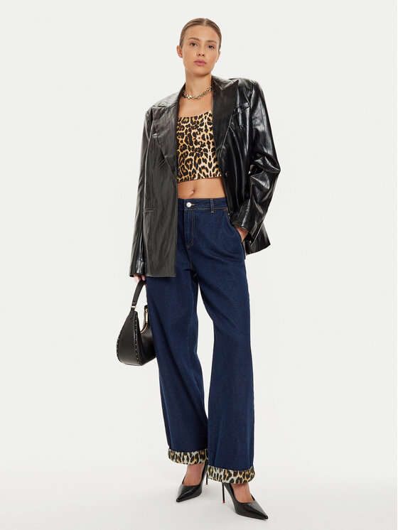 Noisy May Noisy May Teksad 27033508 Tumesinine Wide Leg