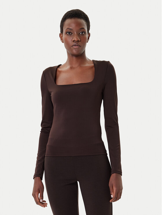 Vero Moda Vero Moda Majica Million 10334613 Smeđa Regular Fit