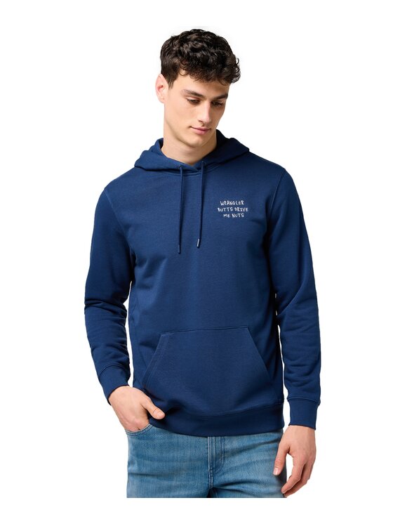 Wrangler Wrangler Felpa 112371521 Blu scuro Regular Fit