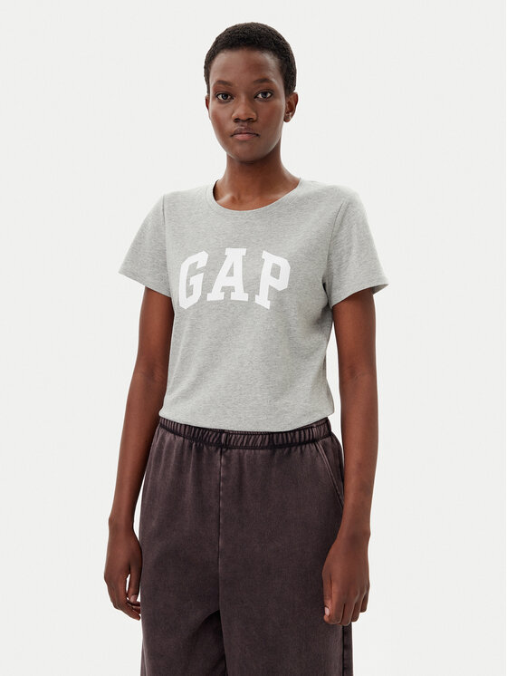 Gap Gap T-Shirt 729555-05 Šedá Regular Fit