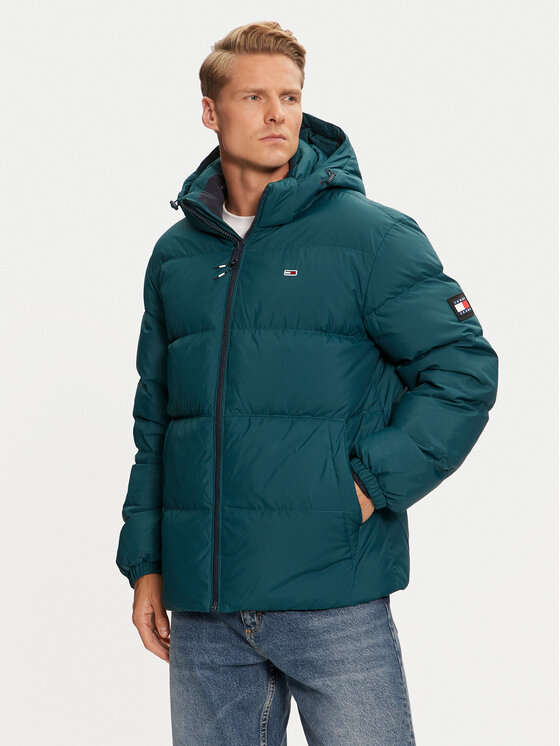 Tommy Jeans Vatovaná bunda Essential DM0DM19786 Modrá Regular Fit