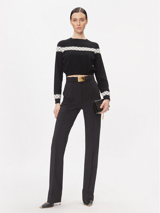 Elisabetta Franchi Elisabetta Franchi Pullover MK-39Q-31E2-V280 Schwarz Regular Fit