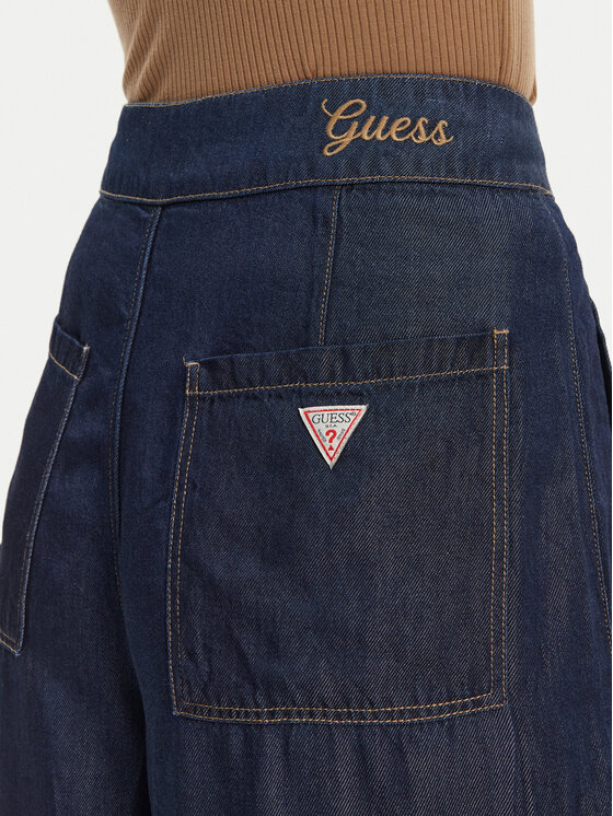 Guess Guess Τζιν W5GA1T D5N61 Σκούρο μπλε Wide Leg