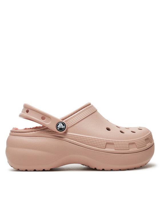 Crocs Šľapky Classic Platform Lined Clog W 207938 Ružová