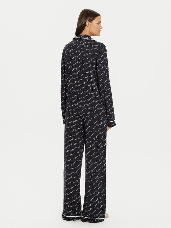 Guess Guess Pijama O5RX08 KCIN2 Negru Regular Fit