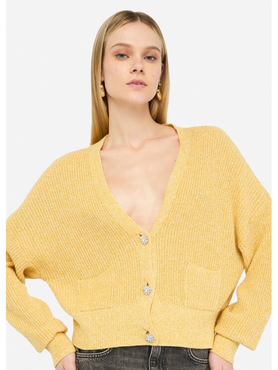 Liu Jo Liu Jo Cardigan MF5054MS041P9118 Giallo Regular Fit