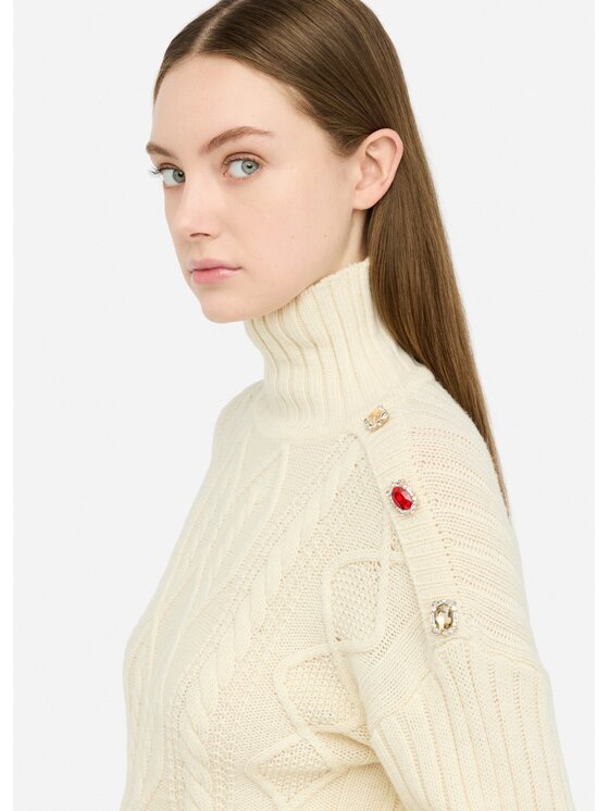 Liu Jo Liu Jo Maglione MF5425MS04020304 Beige Regular Fit