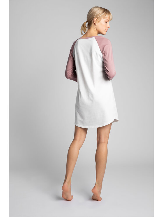 LaLupa LaLupa Koszula nocna LA018 Biały Comfortable Fit