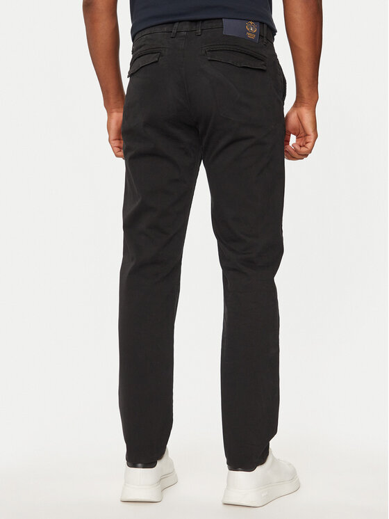 Aeronautica Militare Aeronautica Militare Штани з тканини 242PA1381CT3170 Чорний Regular Fit