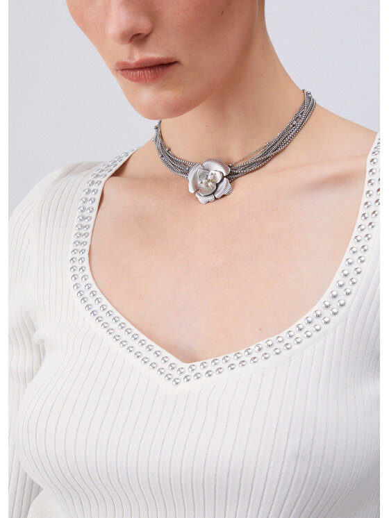 Liu Jo Liu Jo Maglione WA6074MS55N10701 Bianco Regular Fit