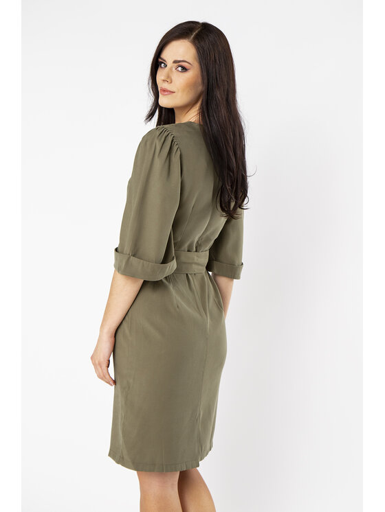 QUIOSQUE QUIOSQUE Každodenné šaty KHALO DRESS Zelená Regular Fit