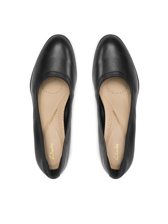 Clarks Clarks Czółenka Freva 55 Court 261709644 Czarny