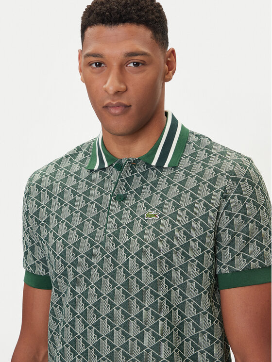 Lacoste Lacoste Polo majica DH1417 Zelena Regular Fit