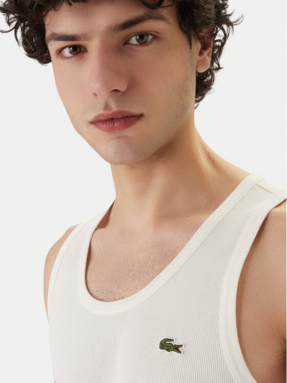 Lacoste Lacoste Tank top TH0030 Bijela Slim Fit