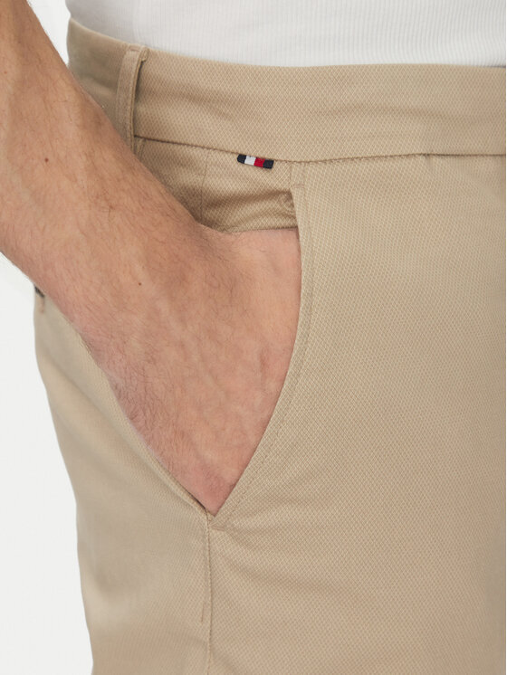 Tommy Hilfiger Tommy Hilfiger Chinosy Denton MW0MW37717 Beżowy Slim Fit