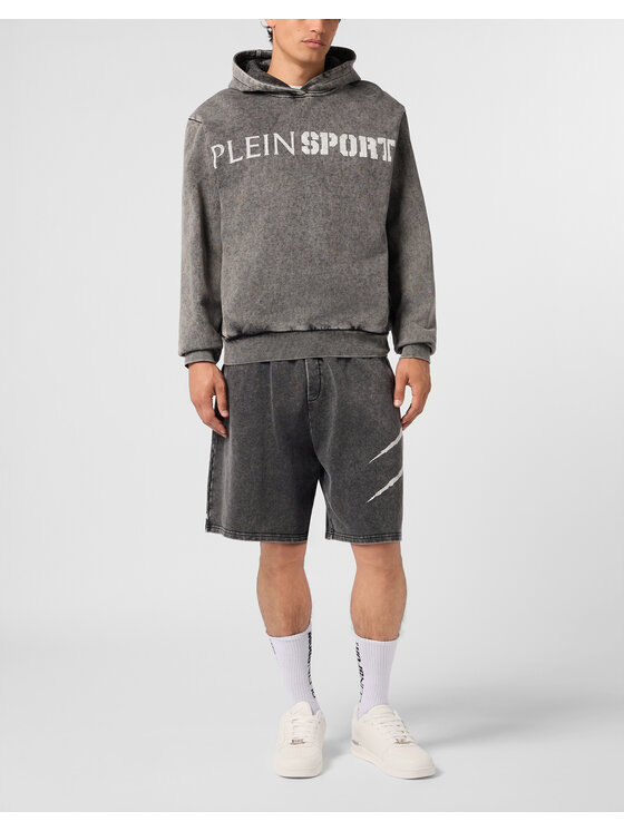 Plein Sport Plein Sport Bluza 31015 Czarny Regular Fit