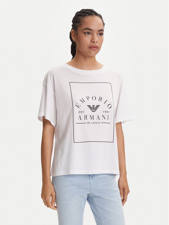 Emporio Armani Underwear Emporio Armani Underwear Póló EW000553 AF10887 U0002 Fehér Loose Fit