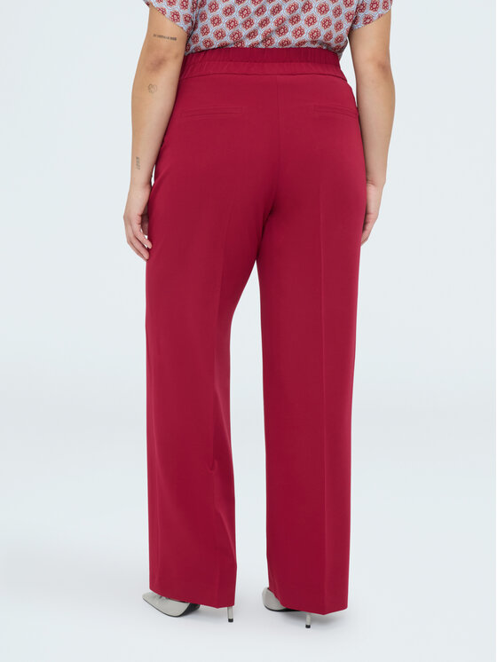 Fiorella Rubino Fiorella Rubino Spodnie materiałowe P717T005265N0V6 Bordowy Regular Fit