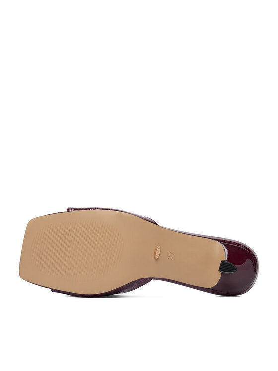 DeeZee DeeZee Pantoletten CEO-TS6253-01 Dunkelrot