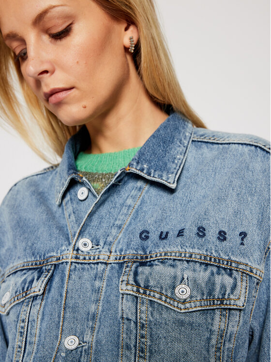 Guess Guess Giacca di jeans Klaudia W0BN77 D3Y0C Blu Regular Fit