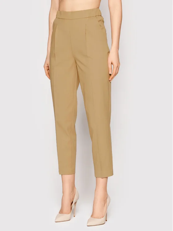 Sisley Stoffhose 40YR55CZ7 Beige Regular Fit