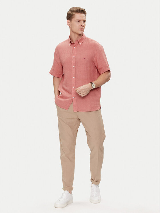 Tommy Hilfiger Tommy Hilfiger Camicia MW0MW35207 Rosa Regular Fit