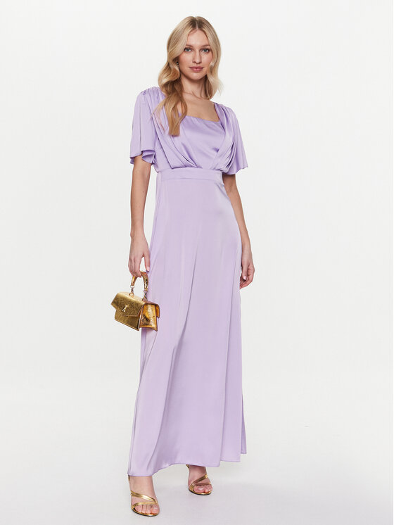 Rinascimento Rinascimento Kokteilinė suknelė CFC0112815003 Violetinė Regular Fit