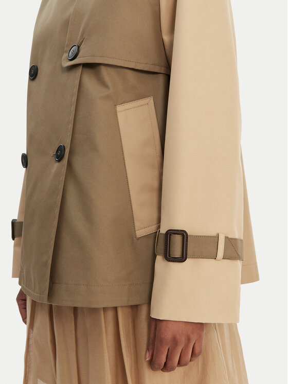 Weekend Max Mara Weekend Max Mara Trench Biglia 2615021051 Verde Relaxed Fit