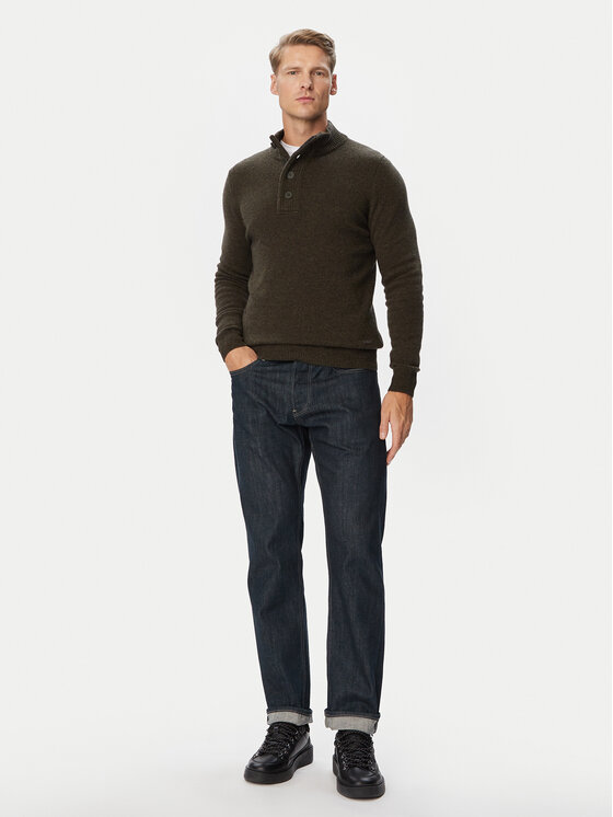 Barbour Barbour Светр Elbow MKN0585GN73 Хакі Regular Fit