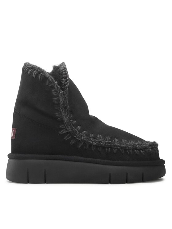 Mou Mou Μπότες Χιονιού Eskimo 18 FW531002A Μαύρο
